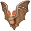 Emoji pipistrello U+1F987