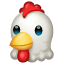 Emoji testa di pollo U+1F414