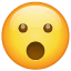 Emoji con bocca aperta U+1F62E