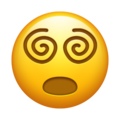 Occhi a spirale Emoji U+1F635 U+1F4AB