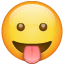 Emoji che fa la linguaccia U+1F61B