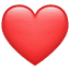 Cuore rosso Emoji U+2764