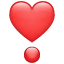 Cuore a punto esclamativo Emoji U+2763