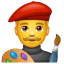 Artista Emoji U+1F468 U+1F3A8