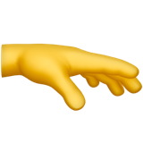 Emoticon della mano che cerca qualcosa U+1FAF3