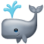 Whale Fountain Emoji U+1F433