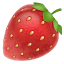 Emoji fragola U+1F353