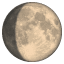 Luna crescente Emoji U+1F314