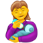 Bjberon emoji U+1F469 U+1F37C